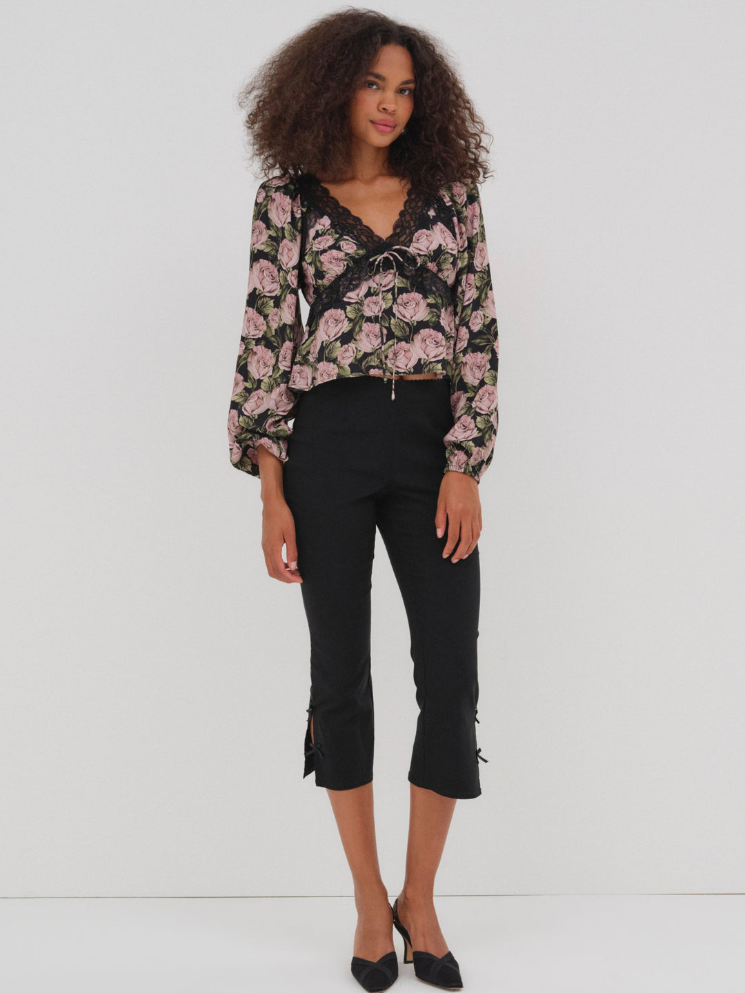 Clarisse Blouse - Black | For Love and Lemons