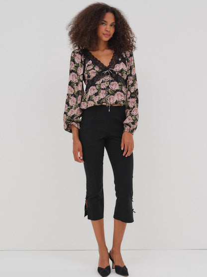 Clarisse Blouse - Black | For Love and Lemons