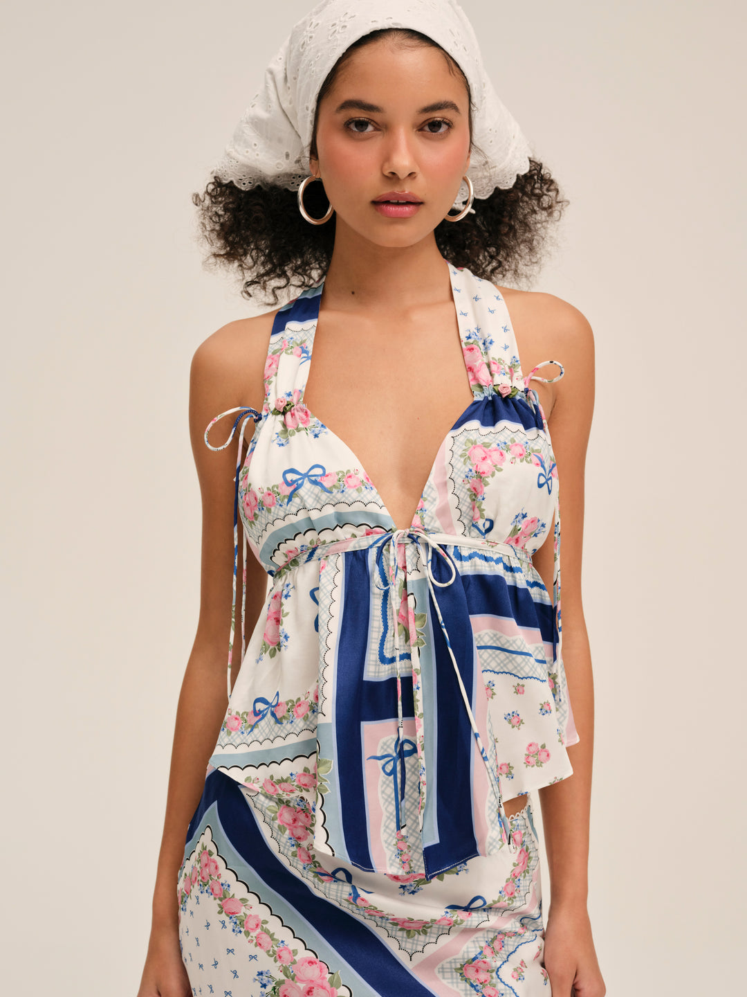 Cassandra Top - Blue | For Love and Lemons