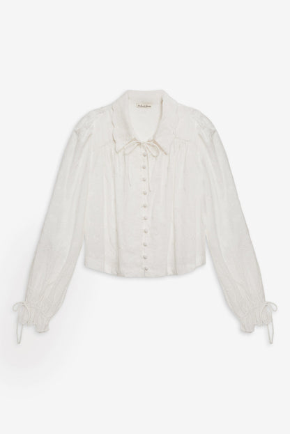 Edie Eyelet Top - White | For Love and Lemons