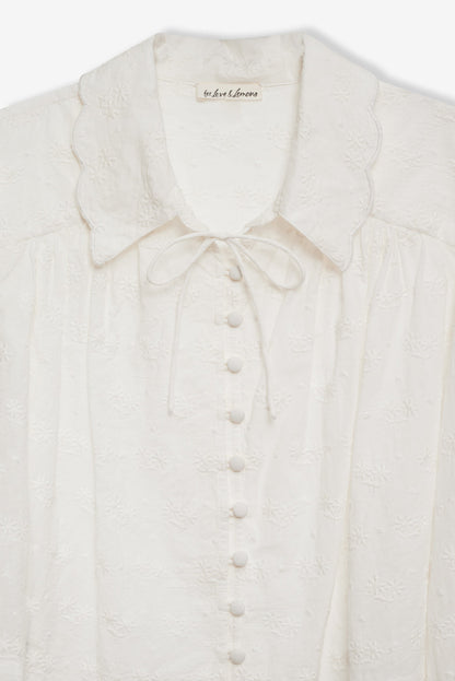 Edie Eyelet Top - White | For Love and Lemons
