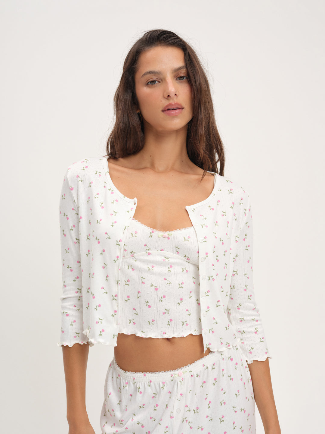 Elliana Cardigan - White | For Love and Lemons