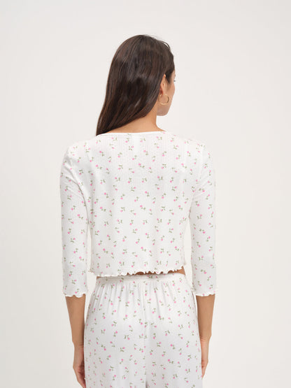 Elliana Cardigan - White | For Love and Lemons