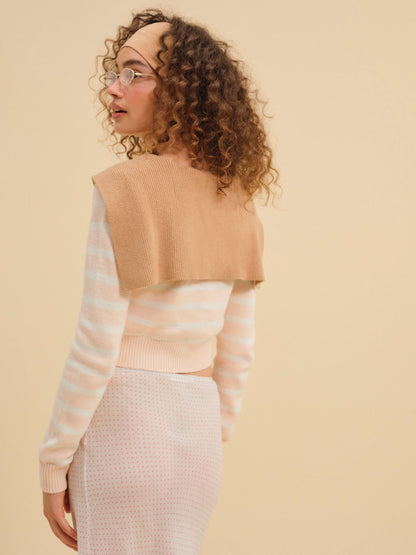 Sophia Stripe Cardigan - Pink | For Love and Lemons