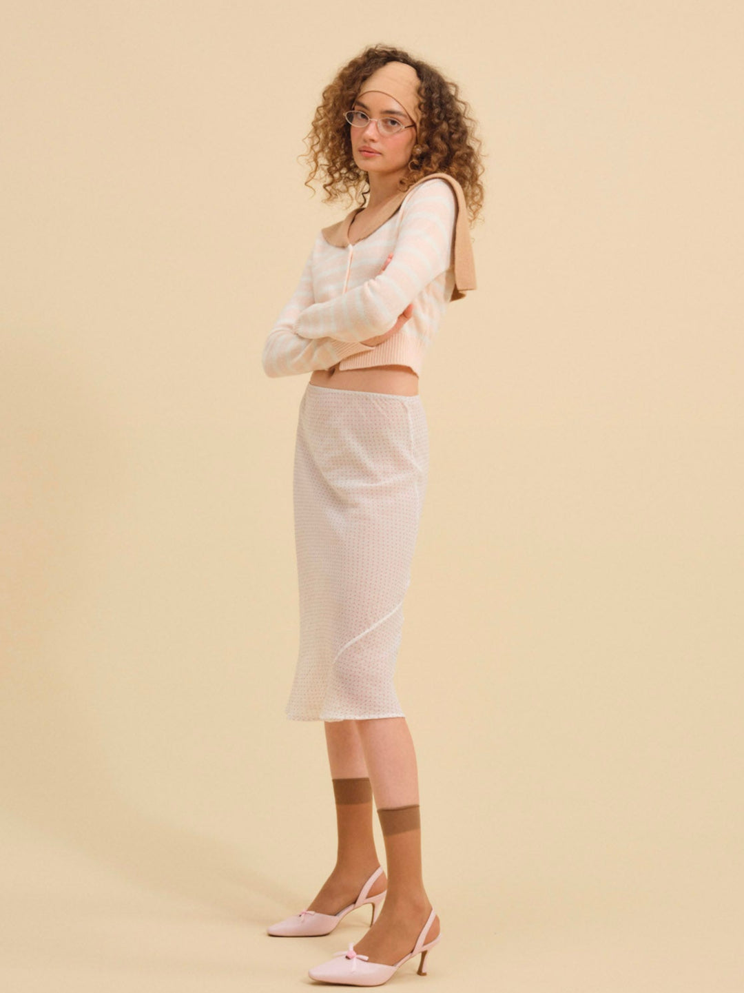 Sophia Stripe Cardigan - Pink | For Love and Lemons