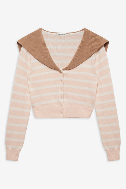 Sophia Stripe Cardigan - Pink | For Love and Lemons