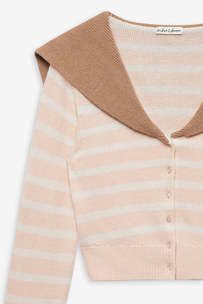 Sophia Stripe Cardigan - Pink | For Love and Lemons