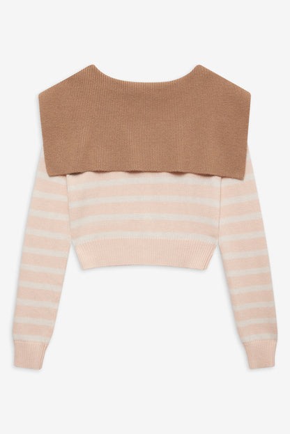 Sophia Stripe Cardigan - Pink | For Love and Lemons