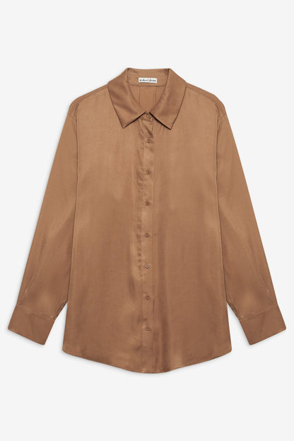 Clarabell Button Down Shirt - CAMEL | For Love and Lemons