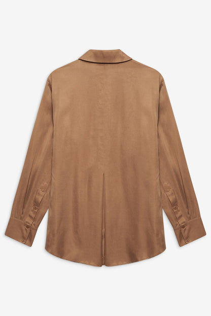 Clarabell Button Down Shirt - CAMEL | For Love and Lemons