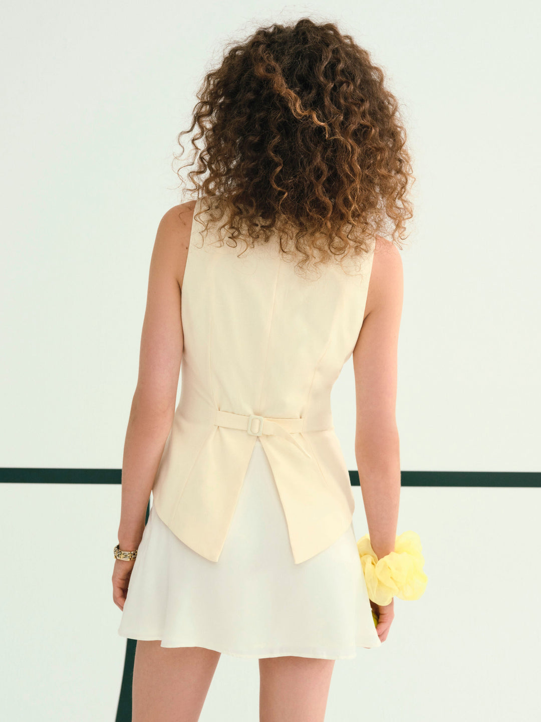 Elanah Vest - Yellow | For Love and Lemons