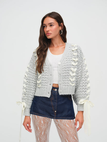 Laurel Oversized Cardigan - Grey | For Love and Lemons