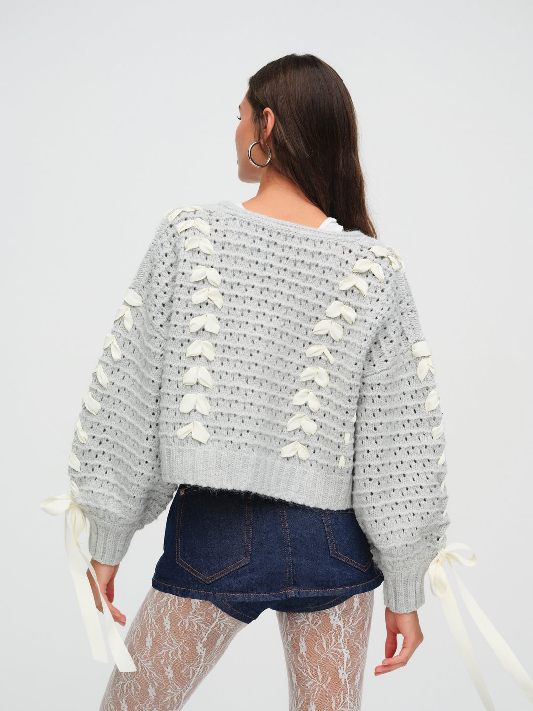 Laurel Oversized Cardigan - Grey | For Love and Lemons