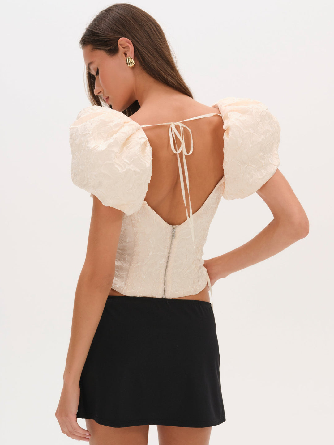 Frosted Organza Top - Cream | For Love and Lemons