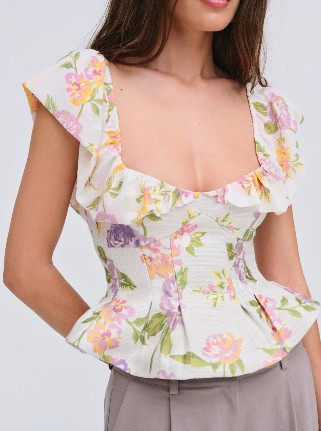 Cleodora Top - White | For Love and Lemons