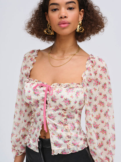 Etienne Top - Pink | For Love and Lemons