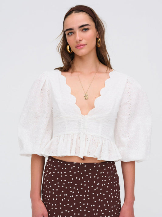Marseille Top - White | For Love and Lemons