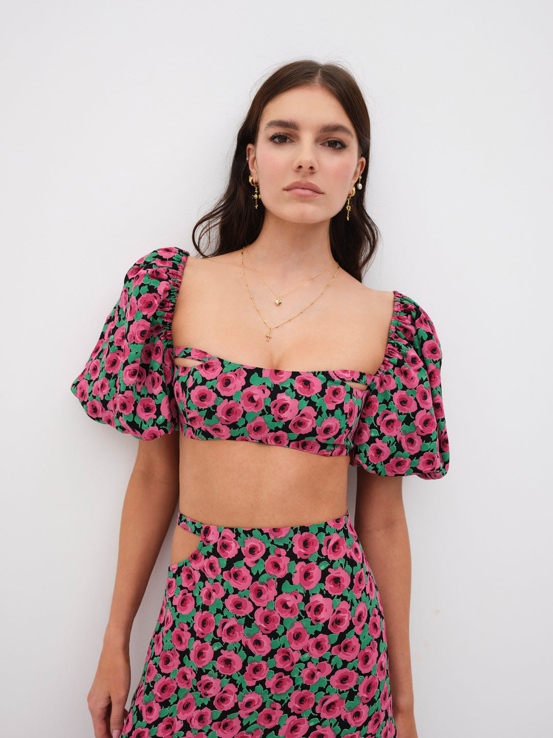 Dolcetto Crop Top - Red | For Love and Lemons