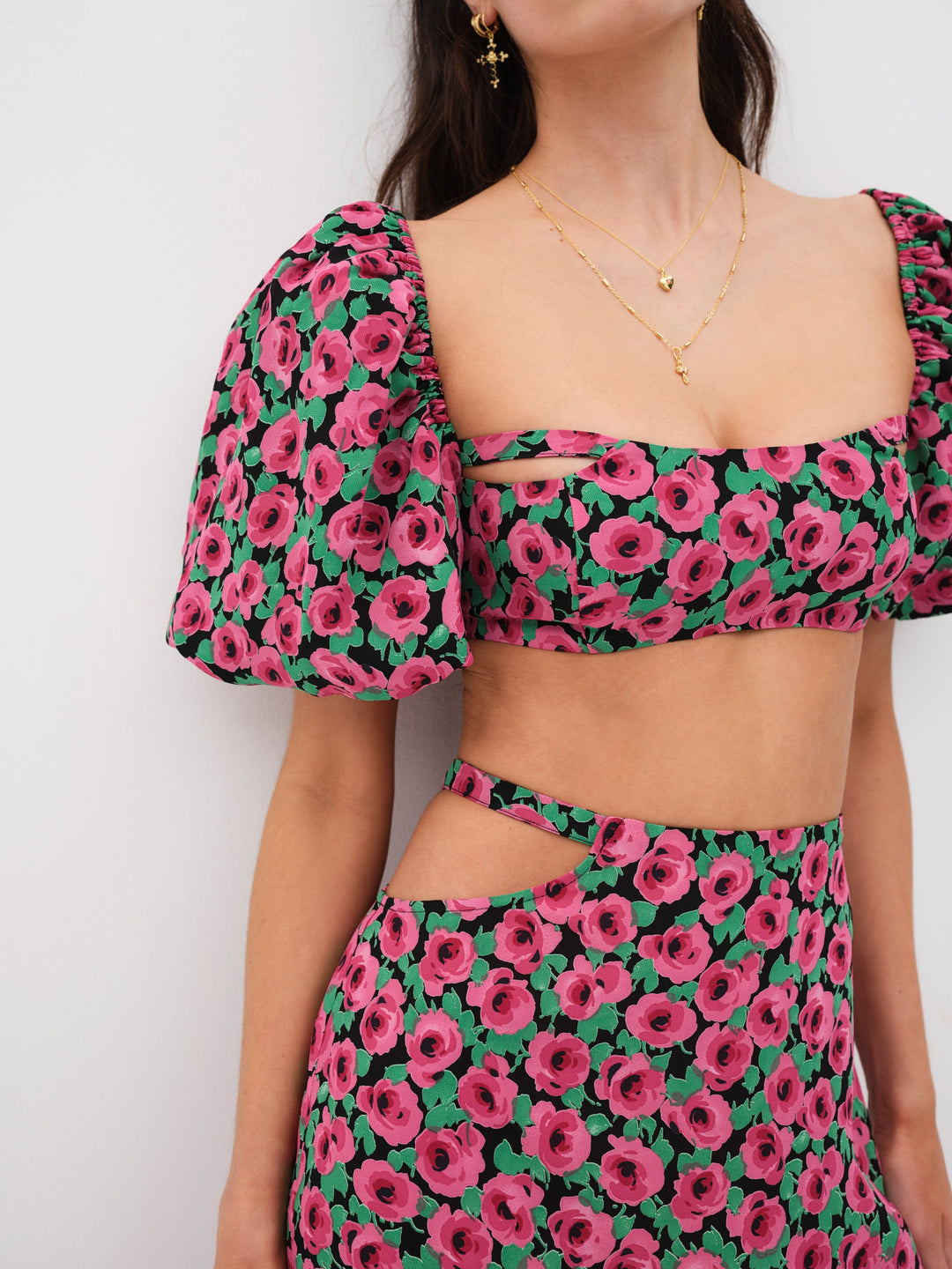 Dolcetto Crop Top - Red | For Love and Lemons