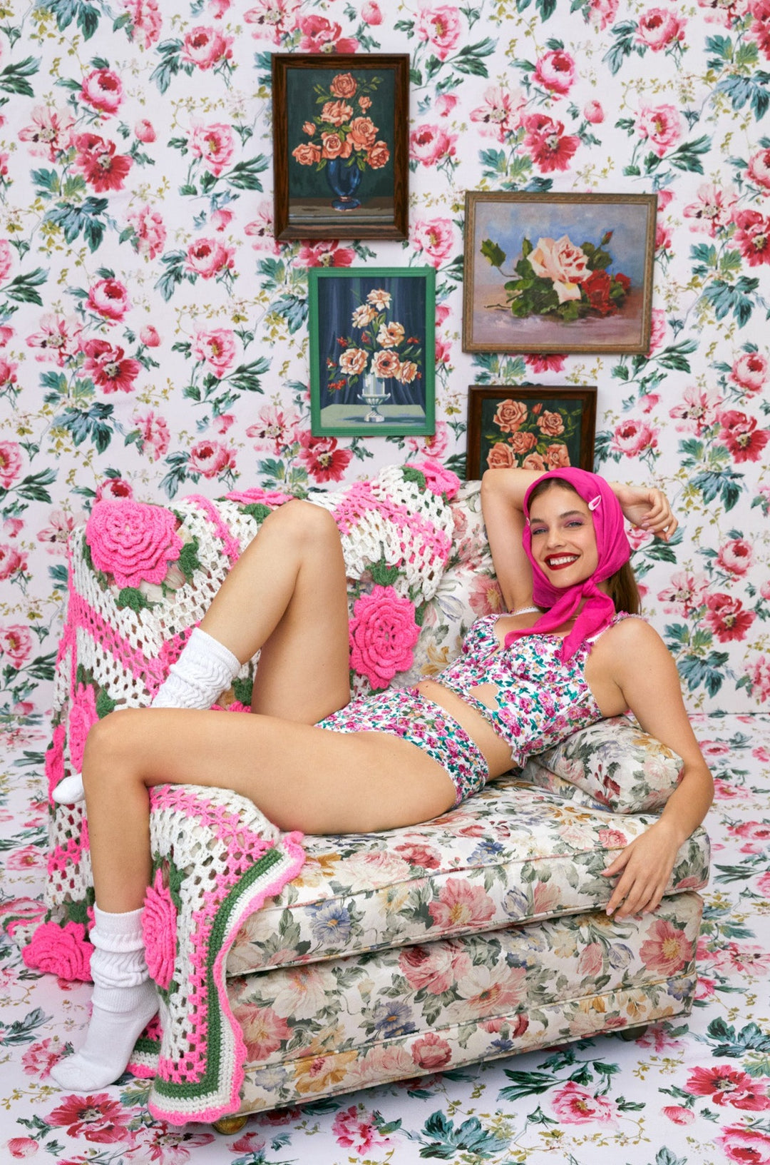 Heart Bloom Bustier - Pink | For Love and Lemons