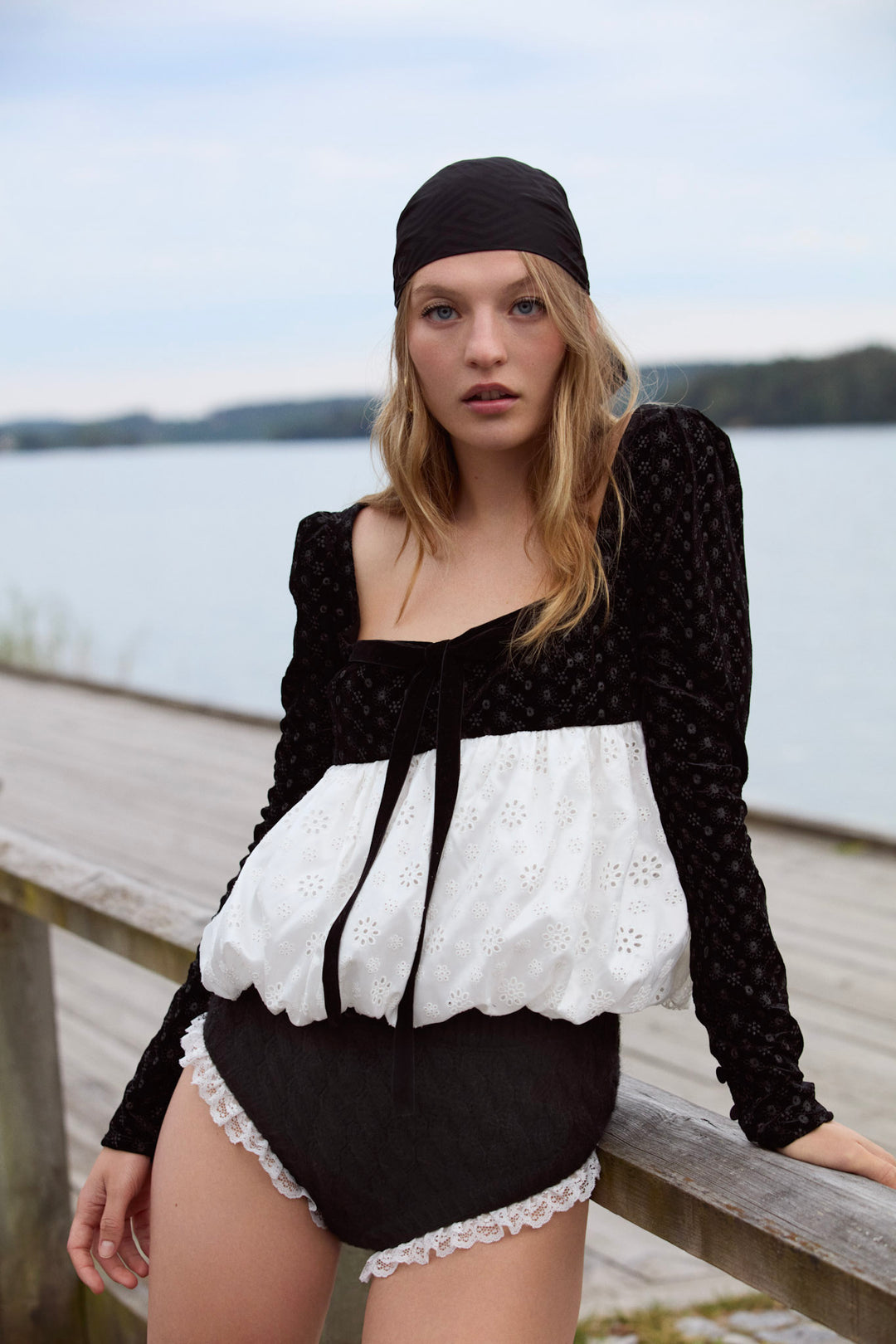 Elisa Bubble Top - White | For Love and Lemons