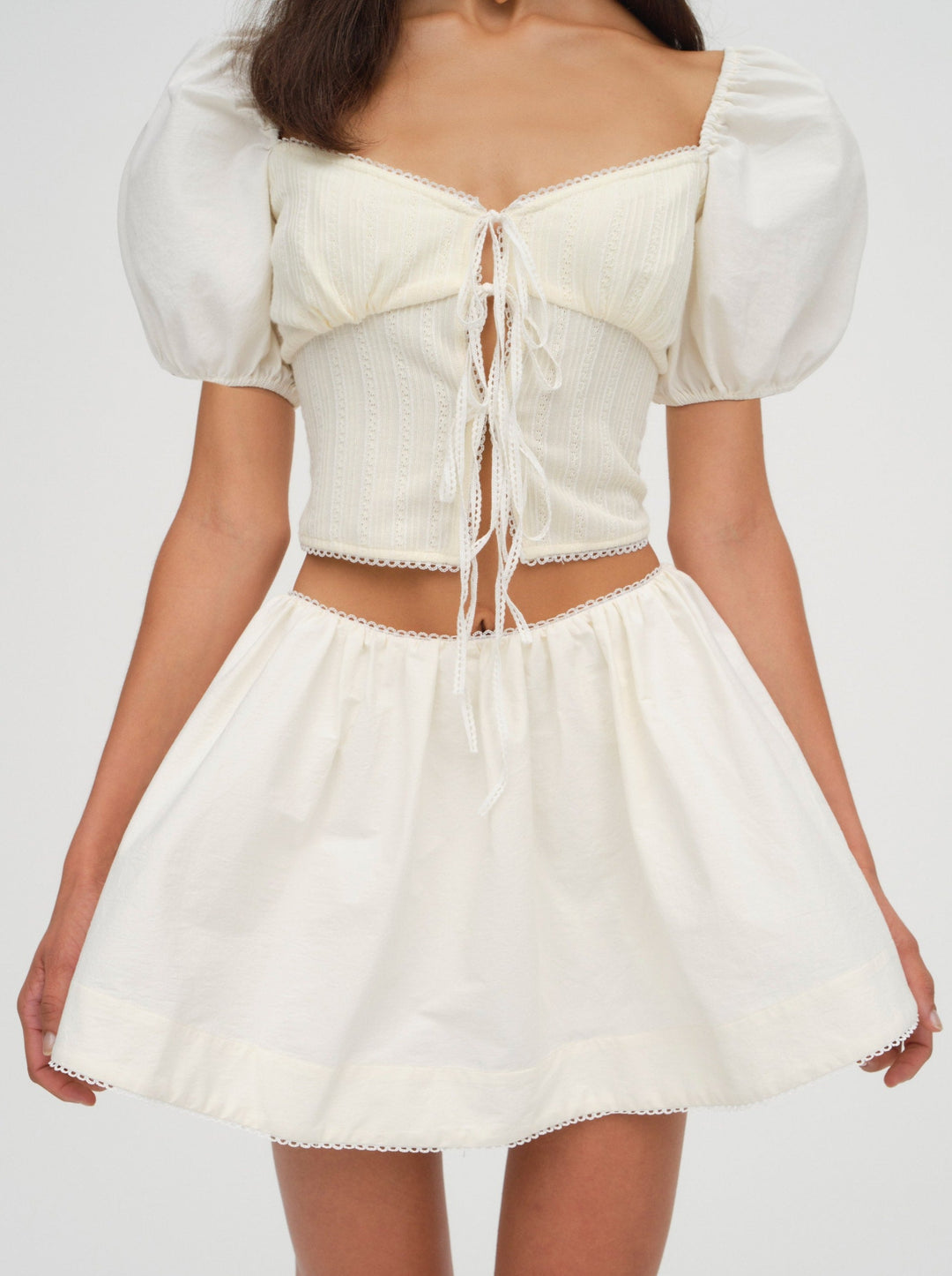 Billie Pointelle Top - Cream | For Love and Lemons