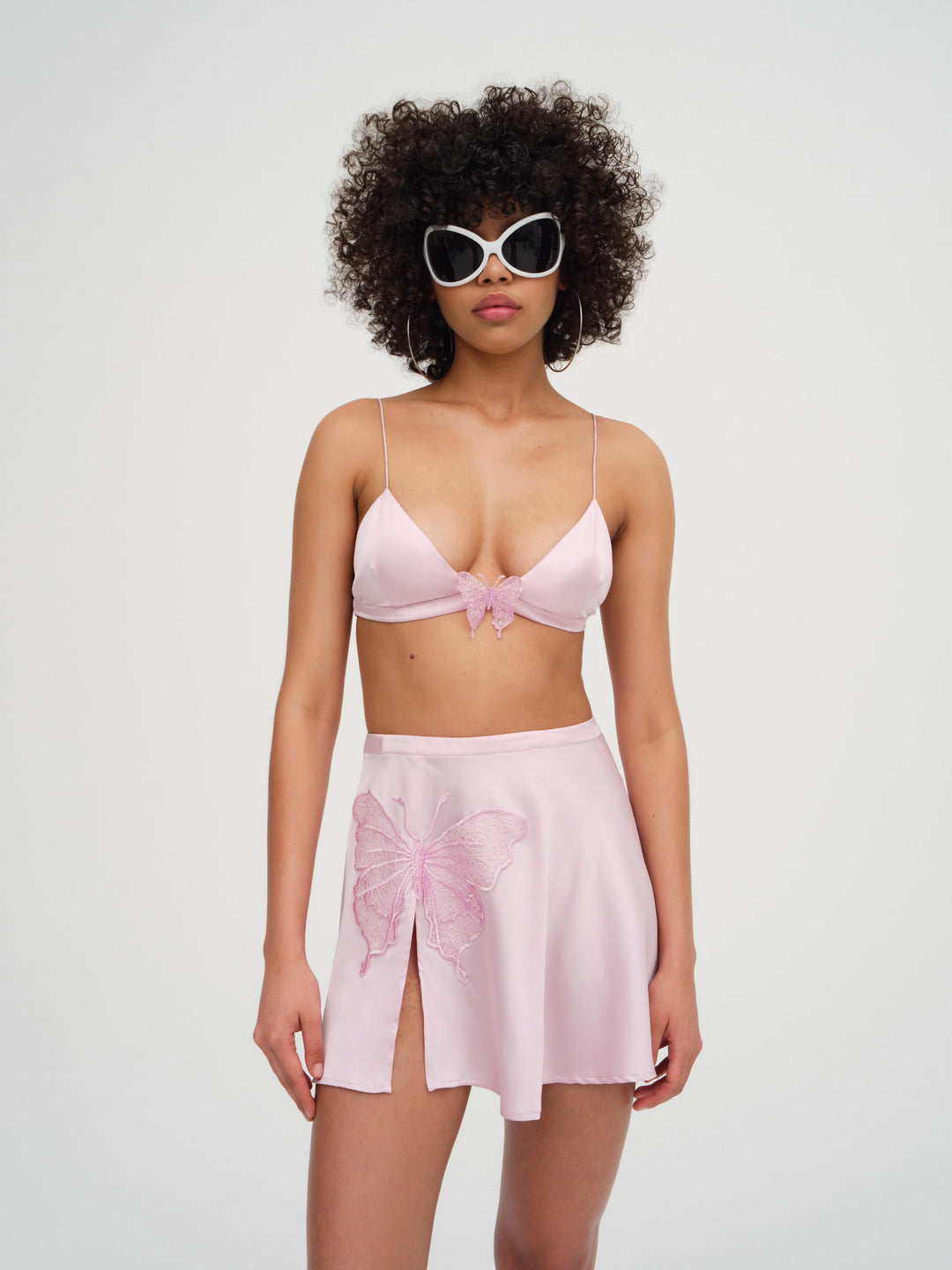 Truette Bralette Top - Pink | For Love and Lemons