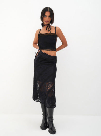 Danielle Top - Black | For Love and Lemons