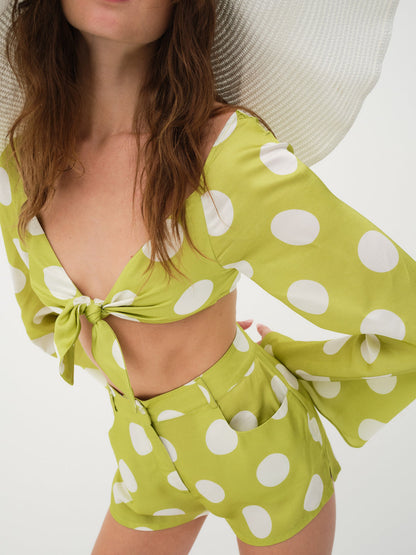 Galia Top - Green | For Love and Lemons
