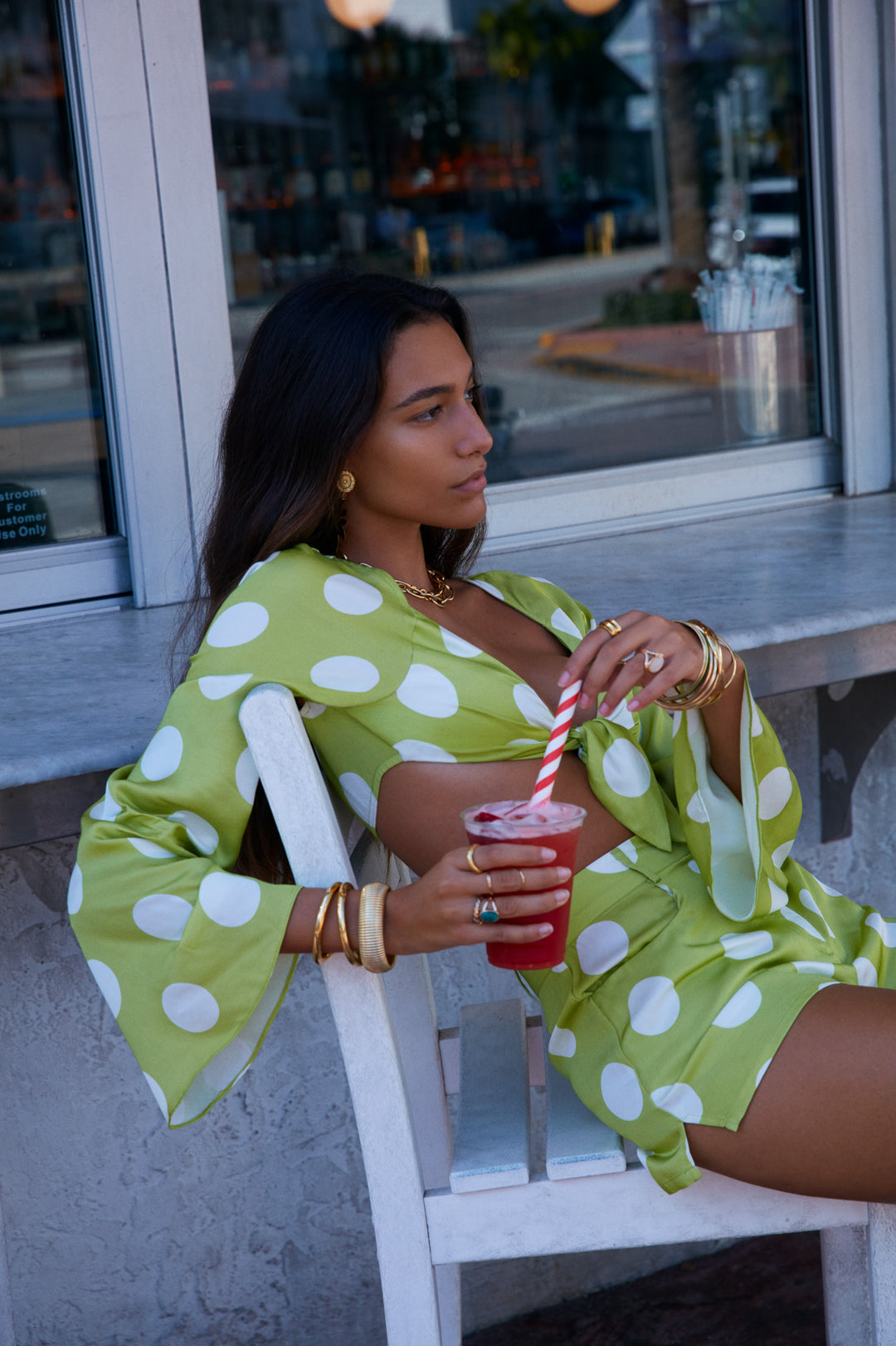 Galia Top - Green | For Love and Lemons