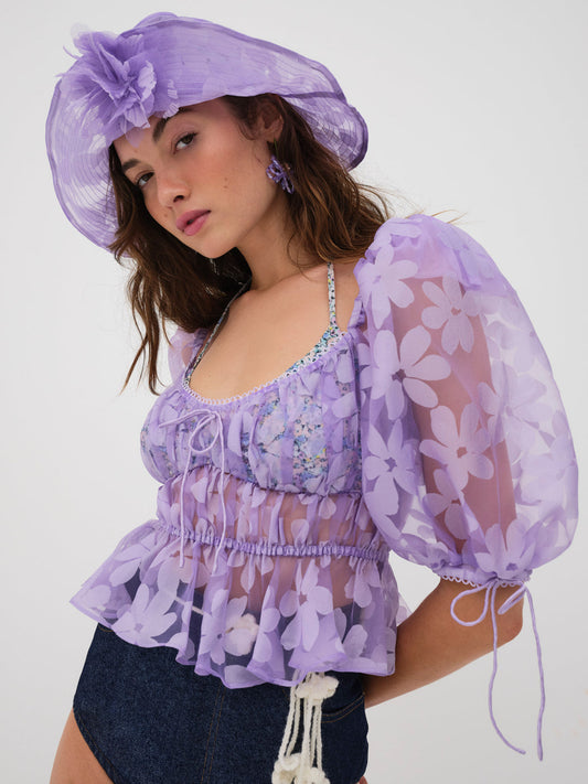Fran Top - Purple | For Love and Lemons