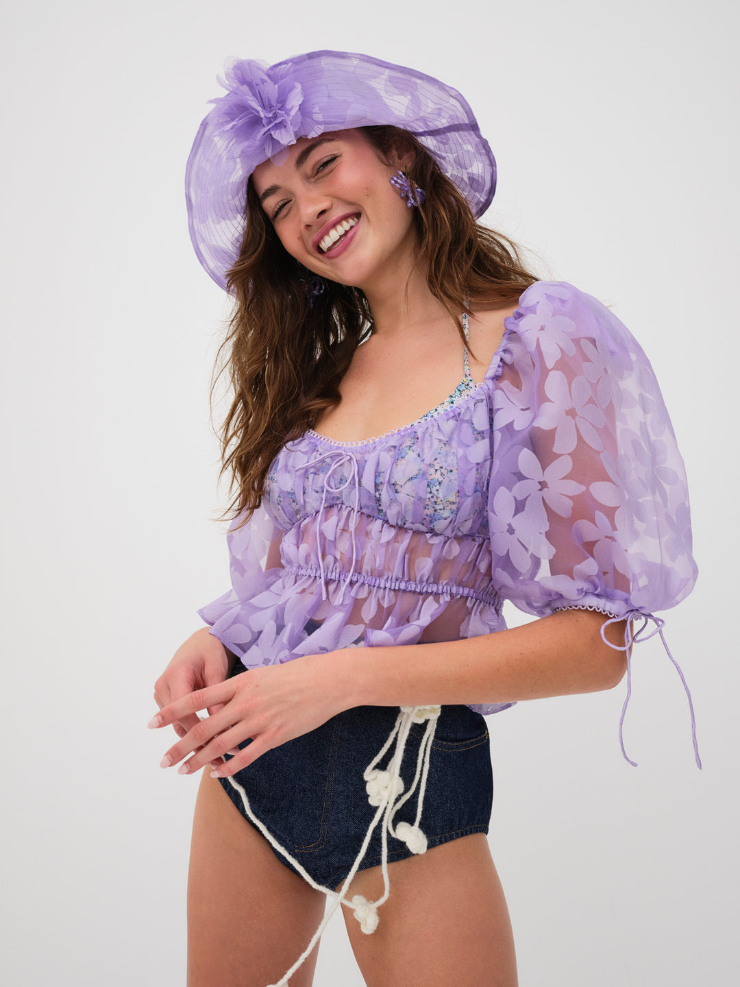 Fran Top - Purple | For Love and Lemons