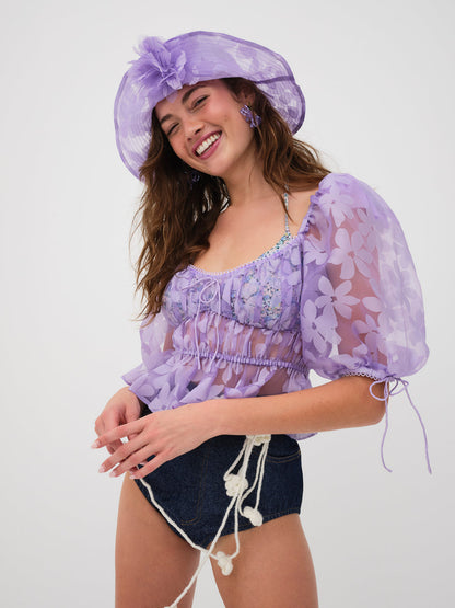 Fran Top - Purple | For Love and Lemons