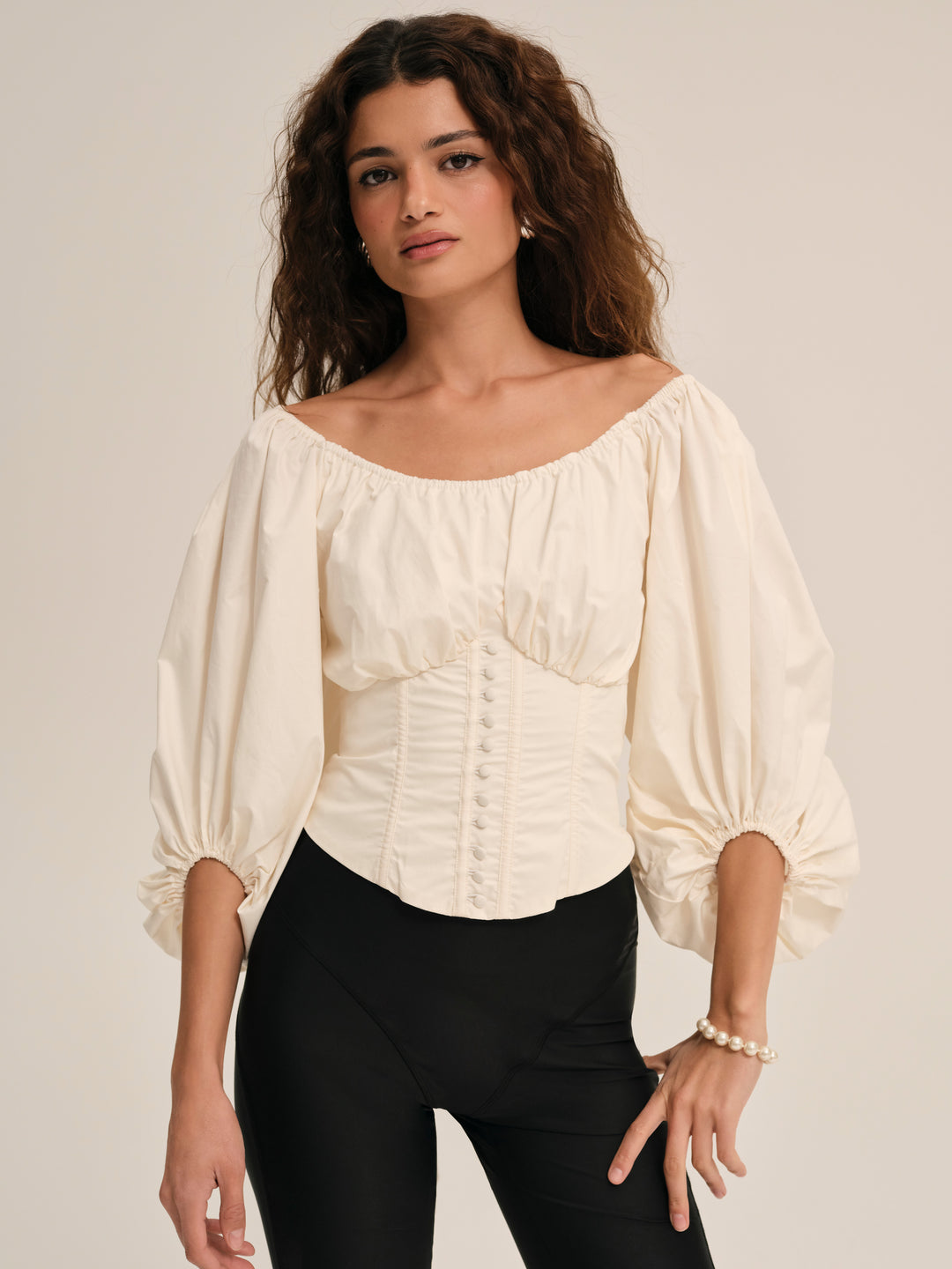 Marion Blouse - Cream | For Love and Lemons