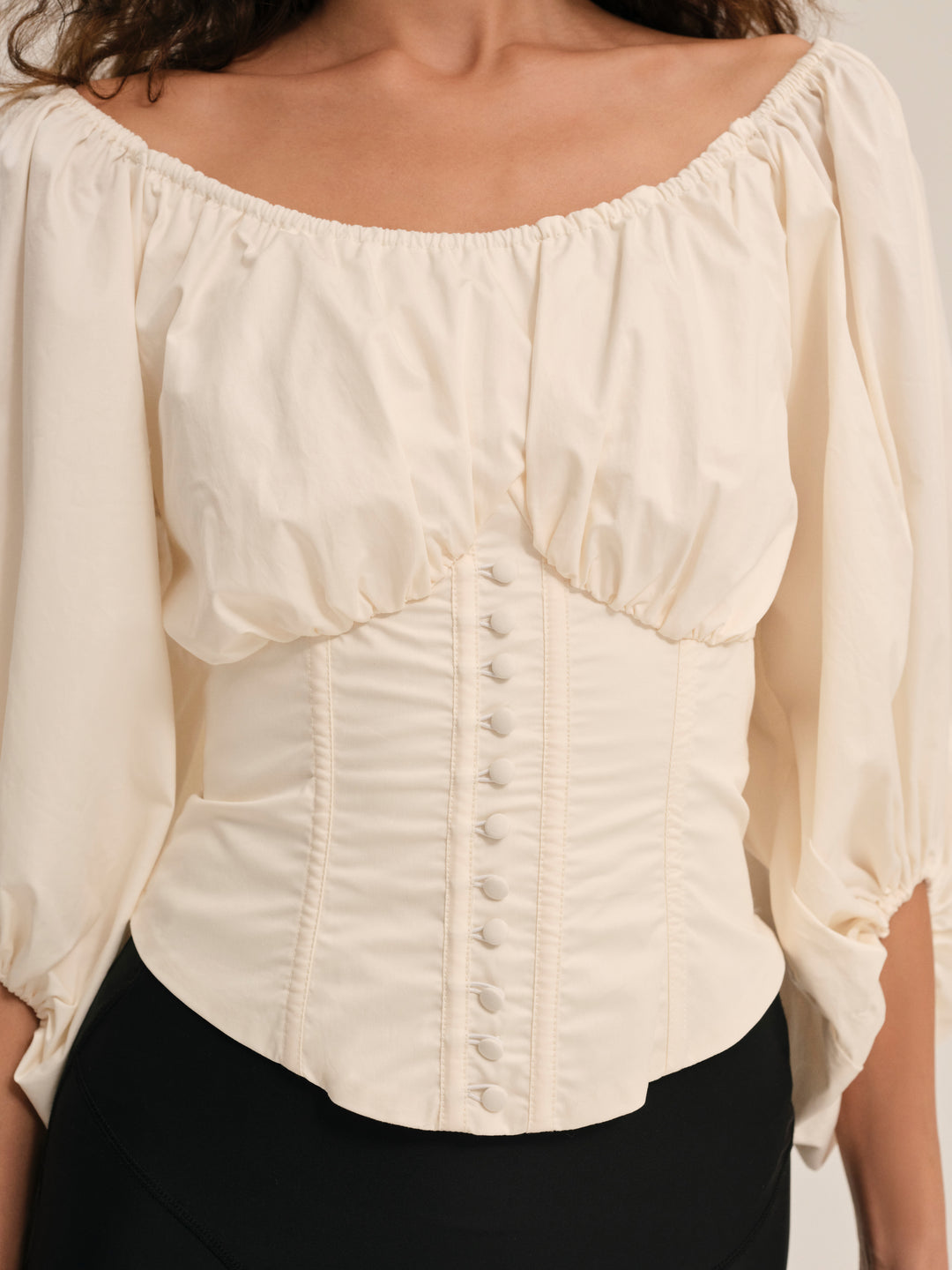 Marion Blouse - Cream | For Love and Lemons