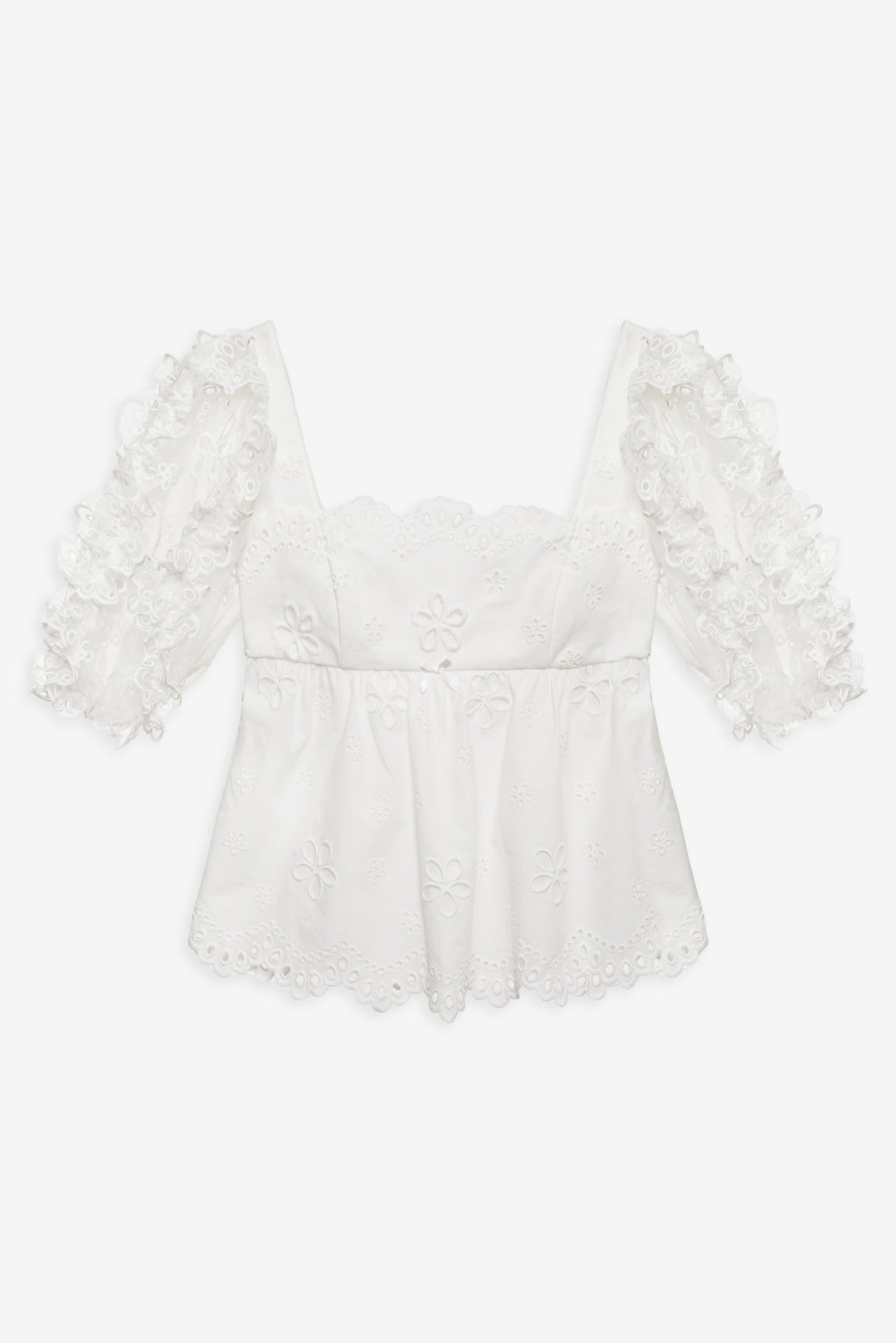 Daisy Eyelet Top - White | For Love and Lemons