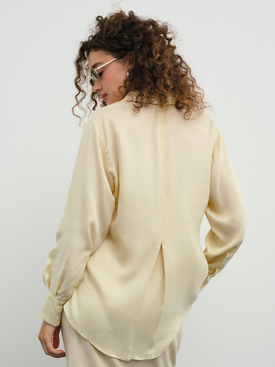 Clarabell Button Down Shirt - Yellow | For Love and Lemons