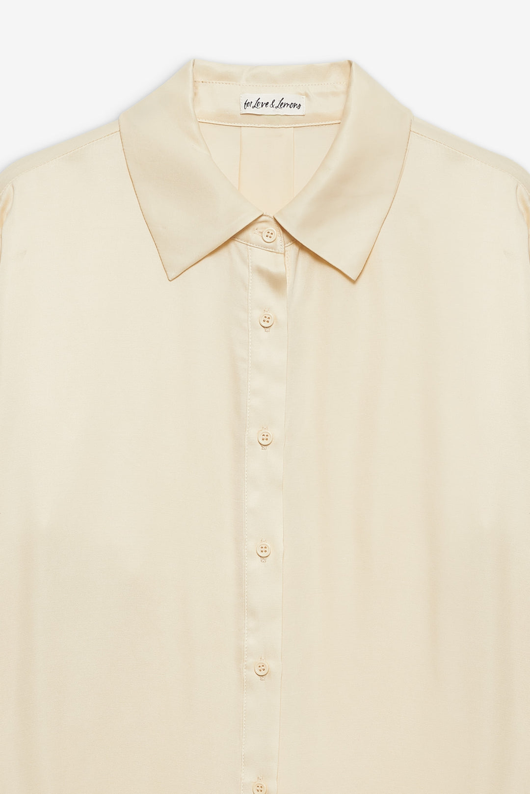 Clarabell Button Down Shirt - Yellow | For Love and Lemons