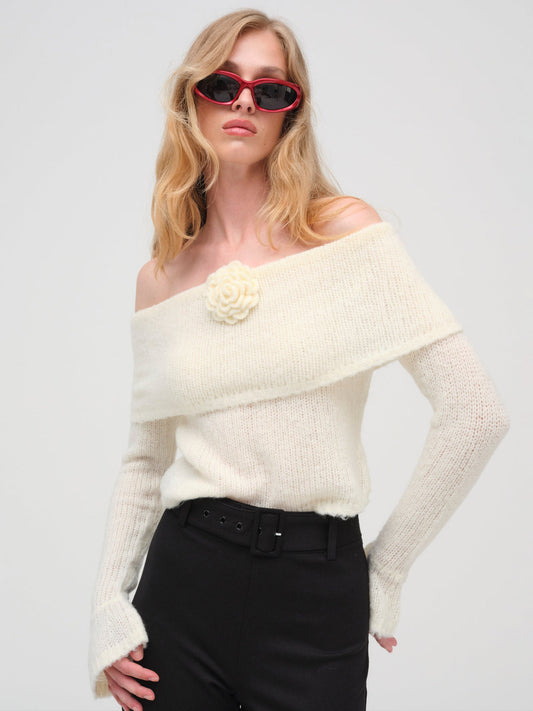 Aspen Knit Top - Cream | For Love and Lemons