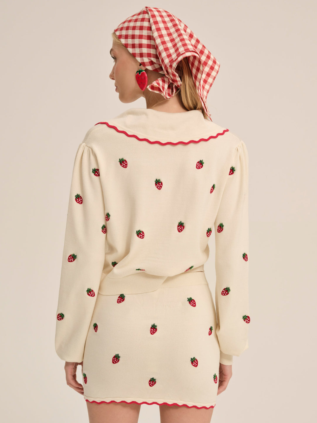 Strawberry Jam Cardigan - Cream | For Love and Lemons