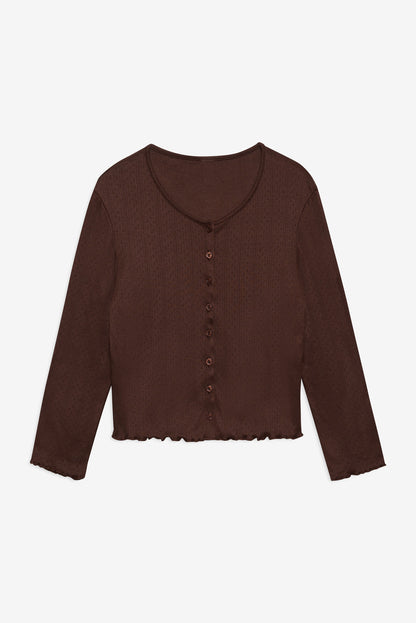 Elliana Cardigan - Chocolate | For Love and Lemons