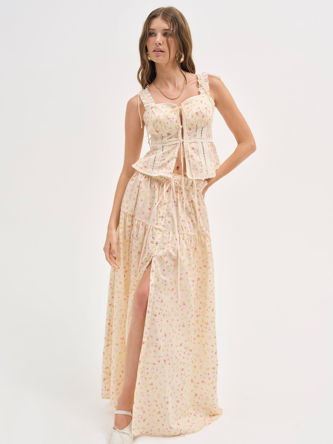 Morgan Top - Peach | For Love and Lemons