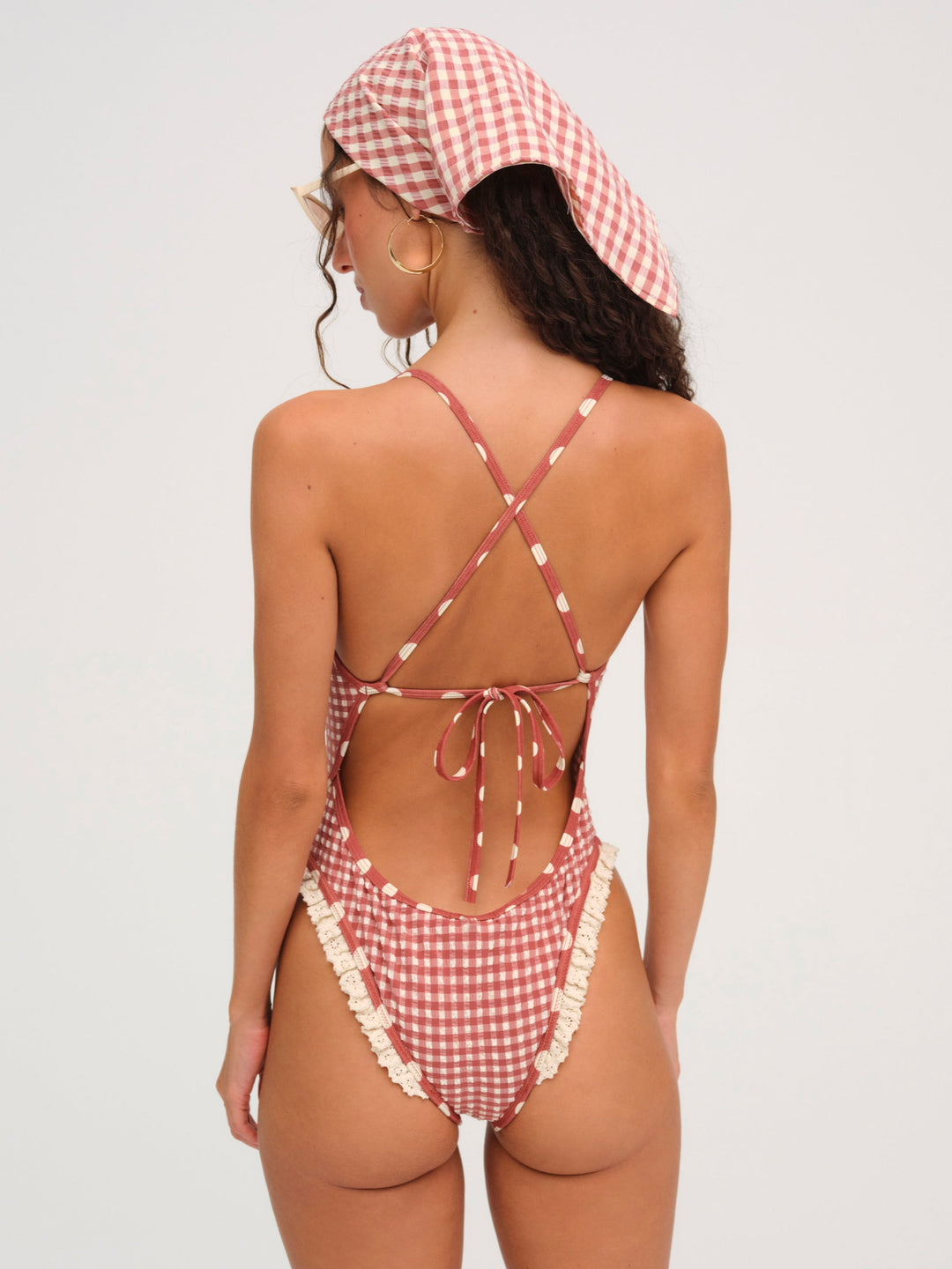 Strappy One Piece Swimsuit - Red | For Love and Lemons