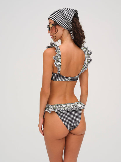 Daisy Lane Bikini Top - Black | For Love and Lemons