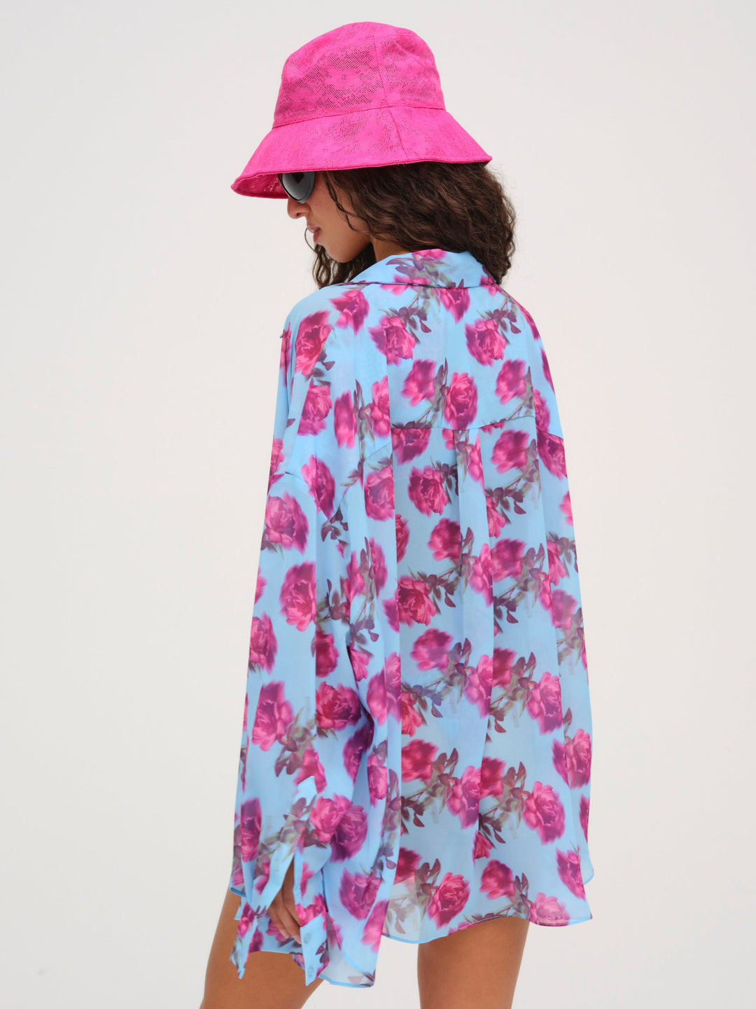 Floral Stems Button-Down Top - Blue | For Love and Lemons