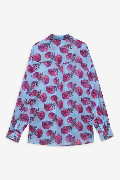 Floral Stems Button-Down Top - Blue | For Love and Lemons