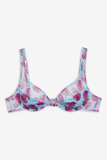 Floral Stems Underwire Bikini Top - Blue | For Love and Lemons