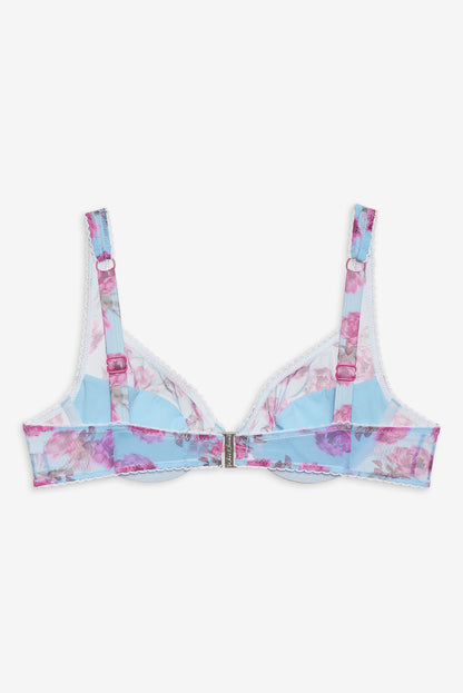 Floral Stems Underwire Bikini Top - Blue | For Love and Lemons