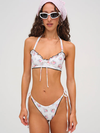 Doily Bikini Bottom - White | For Love and Lemons