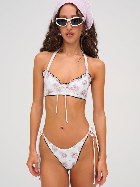 Doily Bikini Bottom - White | For Love and Lemons